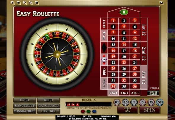The Easy Roulette game from iSoftBet.