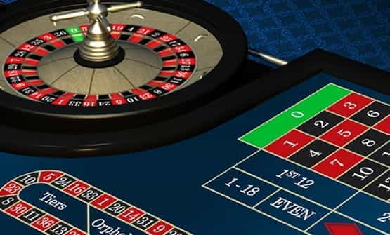 Low-Roller European Roulette Pro online game wheel.
