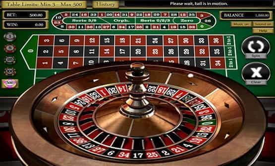 The Zoom roulette online game wheel.